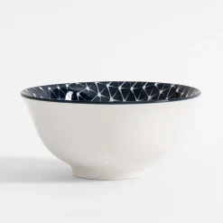 Miska porcelanowa niebiesko-biała ALORA 650 ml