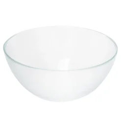 Miska salaterka szklana w prążki 15x6,5 cm