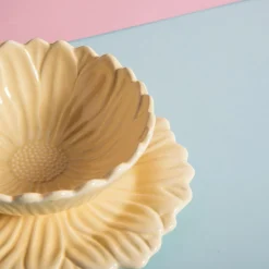 Miska żółta kwiatek 180 ml