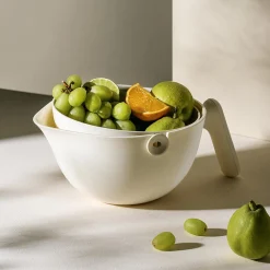 Miska z cedzakiem szara