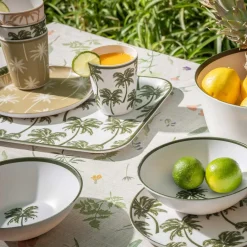 Miska z melaminy palmy 14 cm MIX