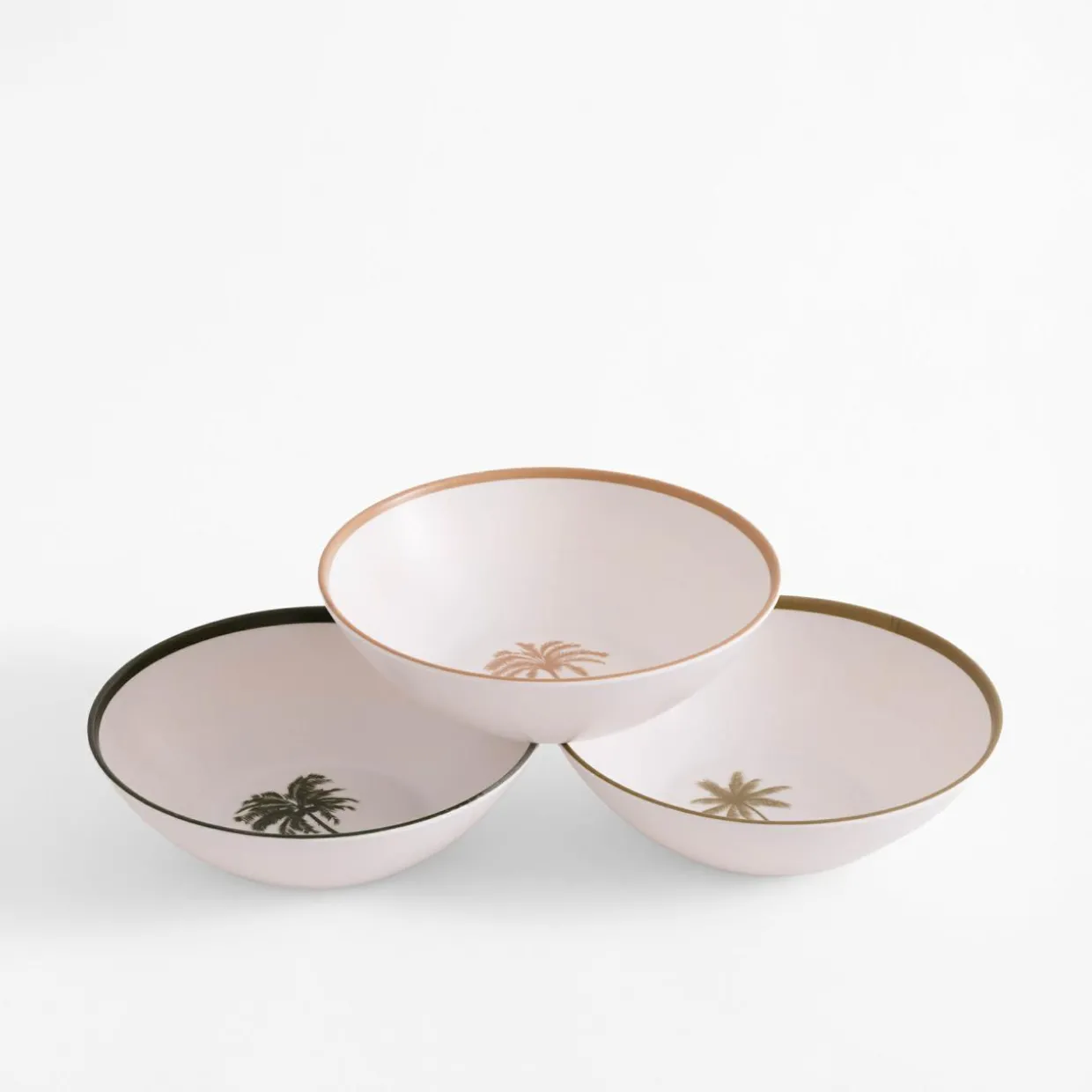 Miska z melaminy palmy 14 cm MIX