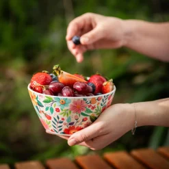 Miska z melaminy w kwiaty 4 l