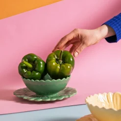 Miska zielona kwiatek 500 ml