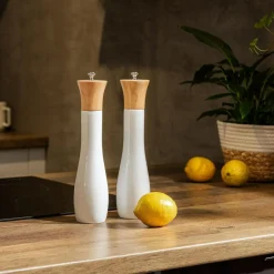 Młynek do pieprzu i soli biały 30 cm