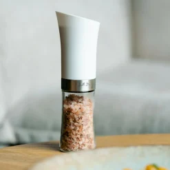 Młynek elektryczny do soli i pieprzu biały LIVIO