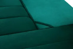 Narożnik butelkowa zieleń VELVET NEW prawy