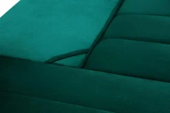 Narożnik butelkowa zieleń VELVET NEW lewy