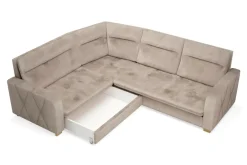 Narożnik ciemnobeżowy SOLAR lewy