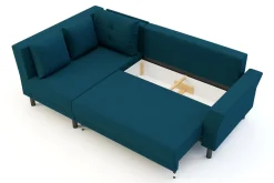 Narożnik ciemnoniebieski DEVON lewy