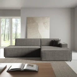 Narożnik ciemnoszary TILIA pojemnik prawy