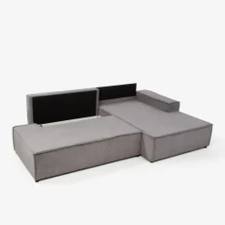 Narożnik ciemnoszary TILIA pojemnik prawy