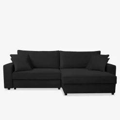 Narożnik czarny MARKOS prawy