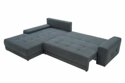 Narożnik duży rozkładany grafitowy AZURRO NEW