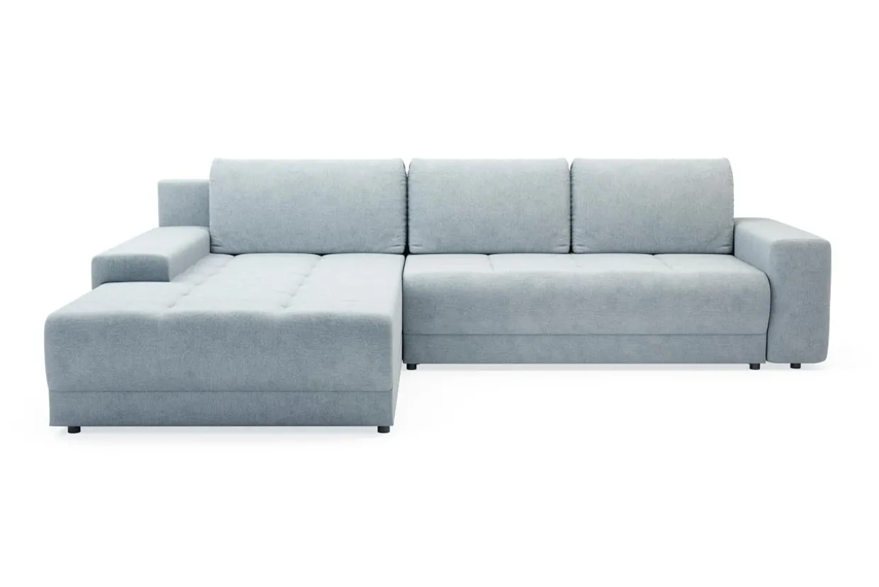 Narożnik duży rozkładany jasnoszary AZURRO NEW