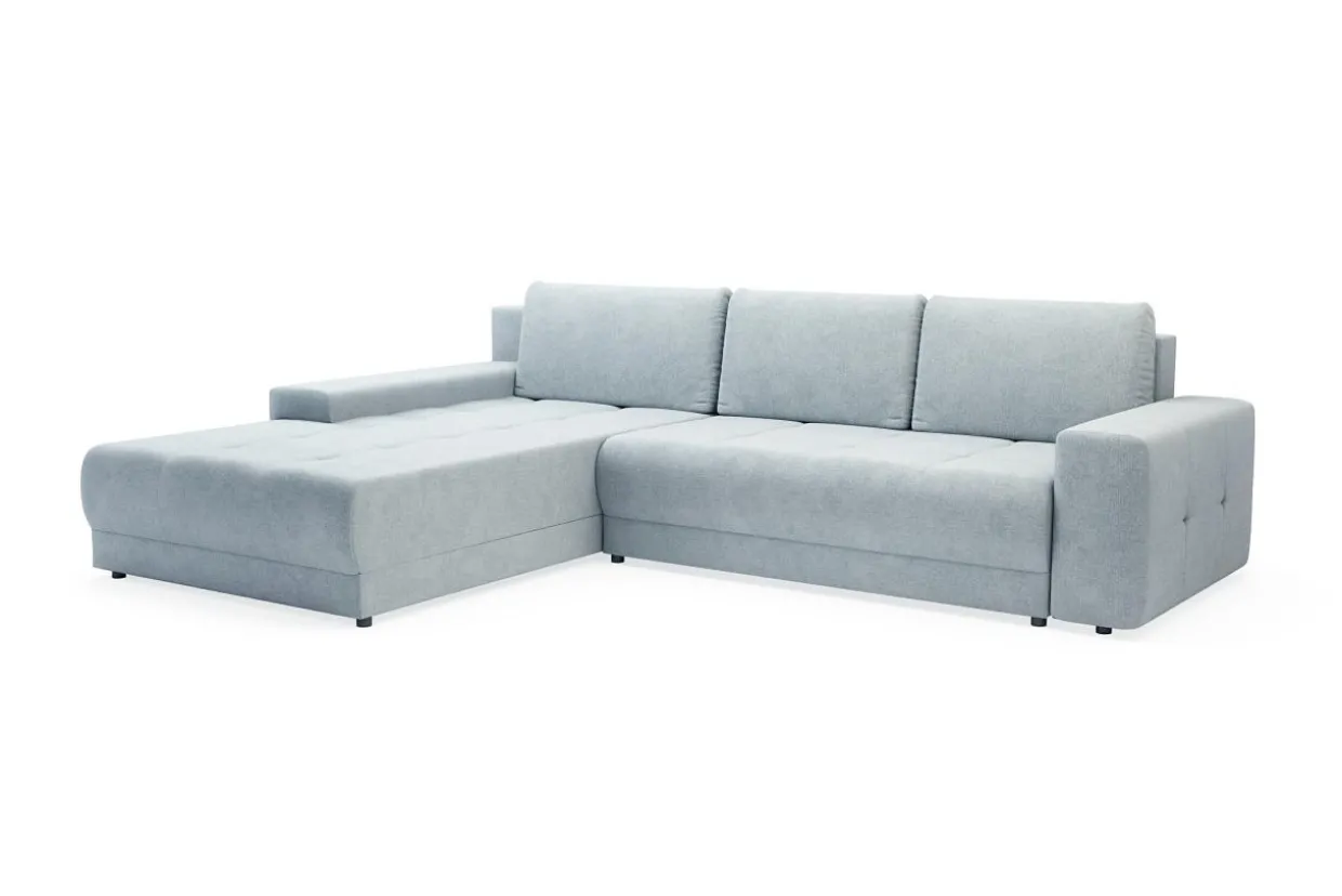 Narożnik duży rozkładany jasnoszary AZURRO NEW