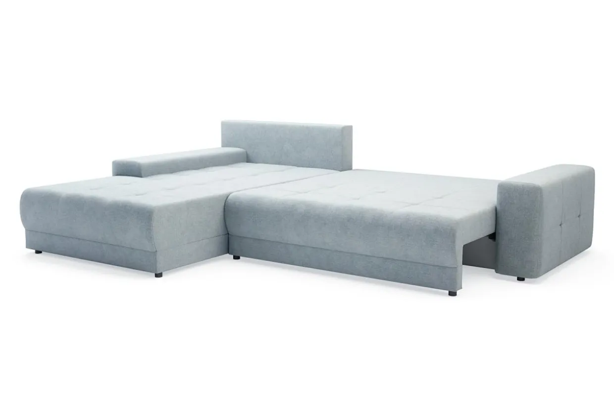 Narożnik duży rozkładany jasnoszary AZURRO NEW