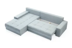 Narożnik duży rozkładany jasnoszary AZURRO NEW