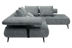 Narożnik elektrycznie rozkładany szary SELEDO L prawy