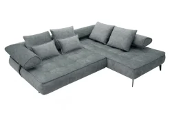 Narożnik elektrycznie rozkładany szary SELEDO L prawy