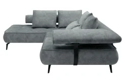 Narożnik elektrycznie rozkładany szary SELEDO L lewy