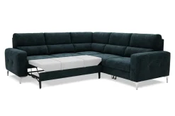 Narożnik granatowy funkcja relaks EMU lewy