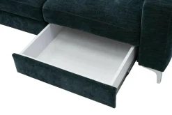 Narożnik granatowy funkcja relaks EMU lewy