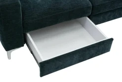 Narożnik granatowy funkcja relaks EMU prawy