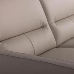 Narożnik jasnobeżowy z nóżkami w chromie FARO prawy