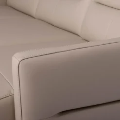 Narożnik jasnobeżowy z pojemnikiem FARO prawy