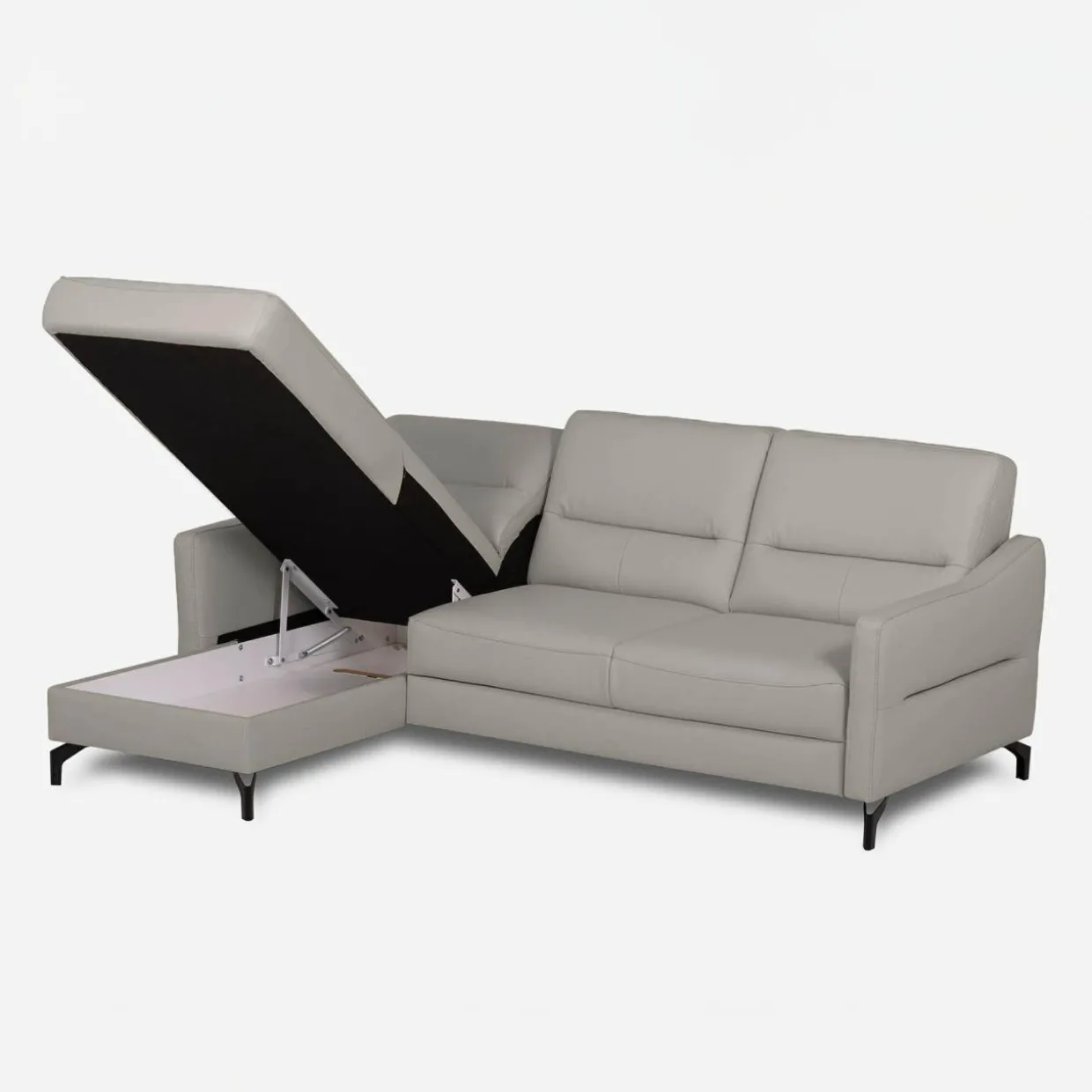 Narożnik jasnoszary z pojemnikiem FARO lewy