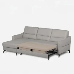 Narożnik jasnoszary z pojemnikiem FARO lewy