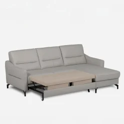 Narożnik jasnoszary z pojemnikiem FARO prawy