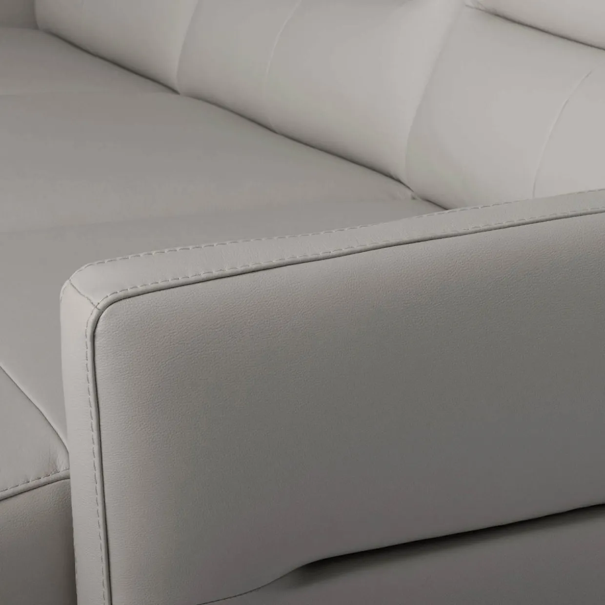 Narożnik jasnoszary z pojemnikiem FARO prawy