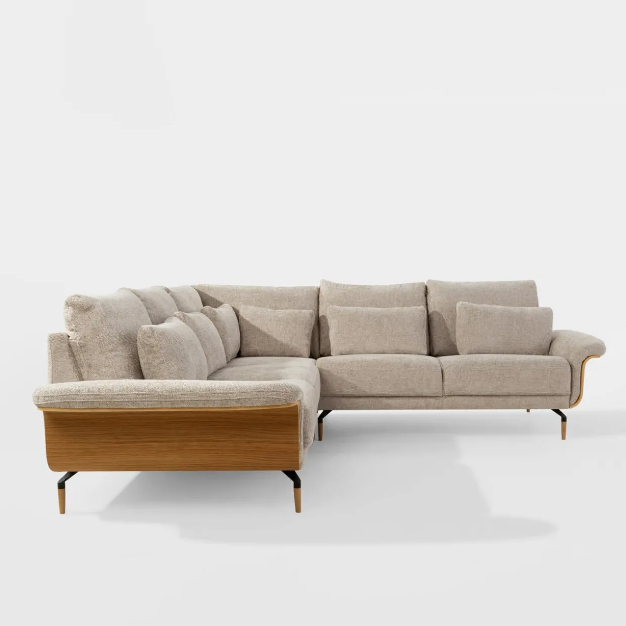 Narożnik kremowy RAMONA lewy