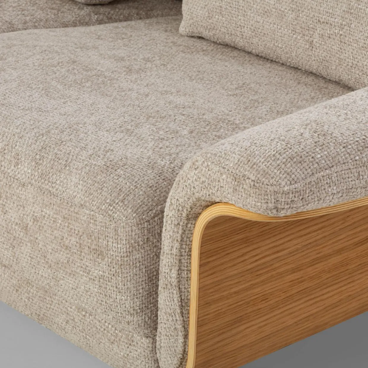 Narożnik kremowy RAMONA lewy