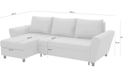 Narożnik musztardowy LANA