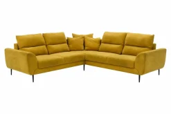 Narożnik musztardowy QUATTRO lewy