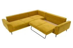 Narożnik musztardowy QUATTRO lewy