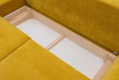 Narożnik musztardowy QUATTRO lewy