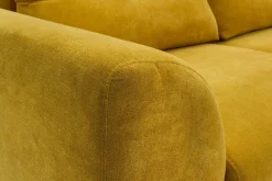 Narożnik musztardowy QUATTRO prawy