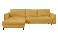 Narożnik musztardowy rozkładany SALVA lewy