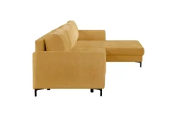 Narożnik musztardowy rozkładany SALVA prawy