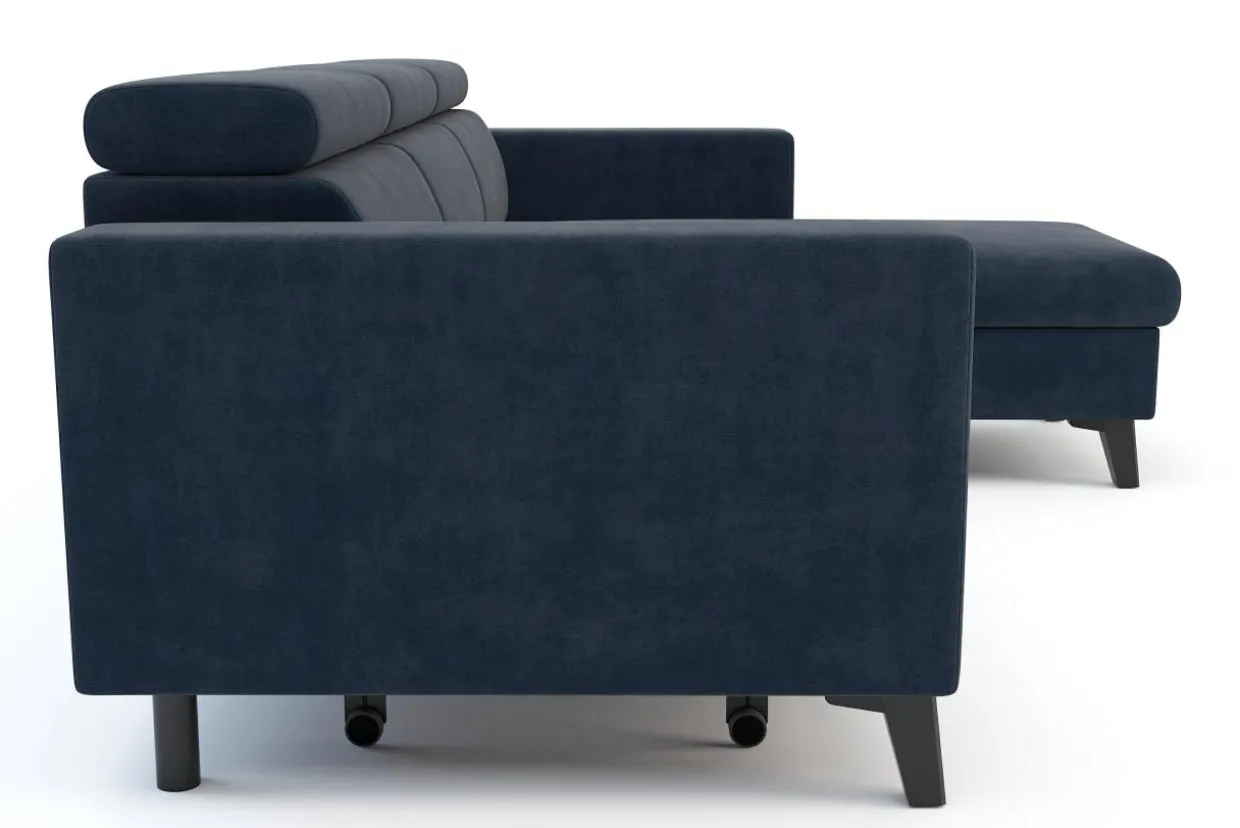 Narożnik niebieski z regulacją zagłówków ORINOKO