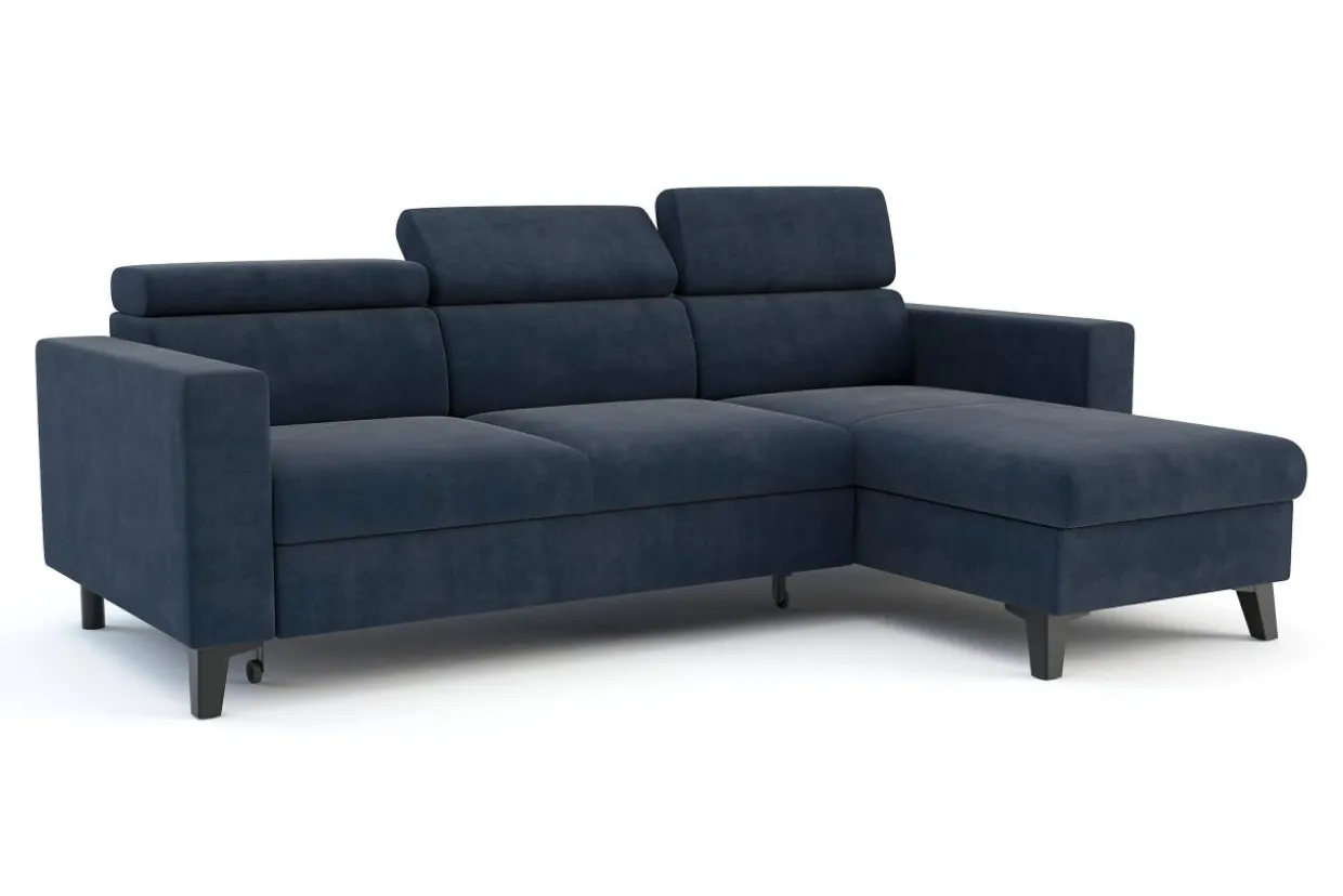 Narożnik niebieski z regulacją zagłówków ORINOKO