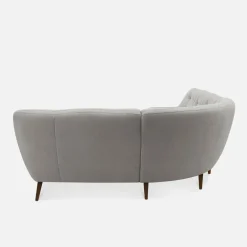 Narożnik pikowany beżowy SCANDI prawy