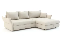 Narożnik rozkładany beżowy ACERO prawy