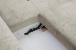 Narożnik rozkładany beżowy CALPE prawy