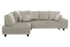 Narożnik rozkładany beżowy CALPE lewy