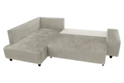 Narożnik rozkładany beżowy CALPE lewy